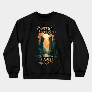 Home is Behind, the World Ahead - Stone Guardians - Fantasy Crewneck Sweatshirt